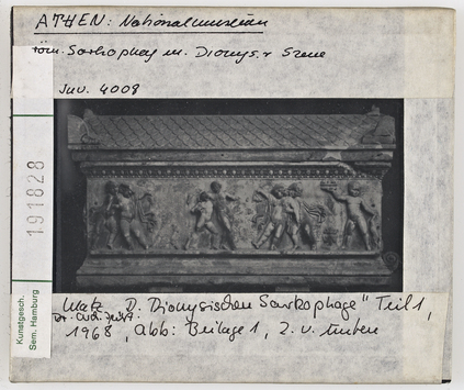Vorschaubild Athen: Nationalmuseum, röm. Sarkophag mit Dionys. Szene Diasammlung
